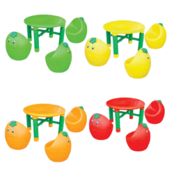 Conjunto Mesa e Banquetas Frutas