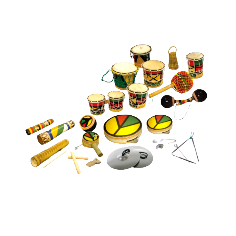 Kit Percussão 22 Instrumentos Kit Percussão 22 Instrumentos