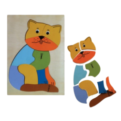 Quebra Cabeça Liso Gato