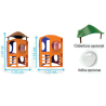 Play Modular Big Climber IV Com ou sem Telhados Playground