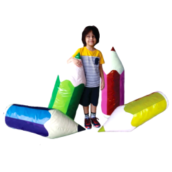 Kit Almofadão Lápis Luxo 4 peças