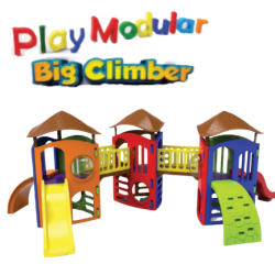 Play Modular Big Climber III - Duas Pontes com ou sem Telhado Playground