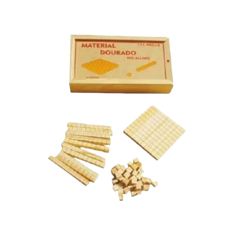 Material Dourado do Aluno 111 peças Material Dourado do Aluno 111 peças