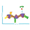 Play Modular Tubo Max I-com Balanço Acessivel -  Playground